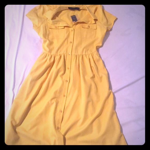 Vintage yellow dress - Picture 1 of 2